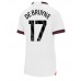 Billige Manchester City Kevin De Bruyne #17 Udebane Fodboldtrøjer Dame 2023-24 Kortærmet
